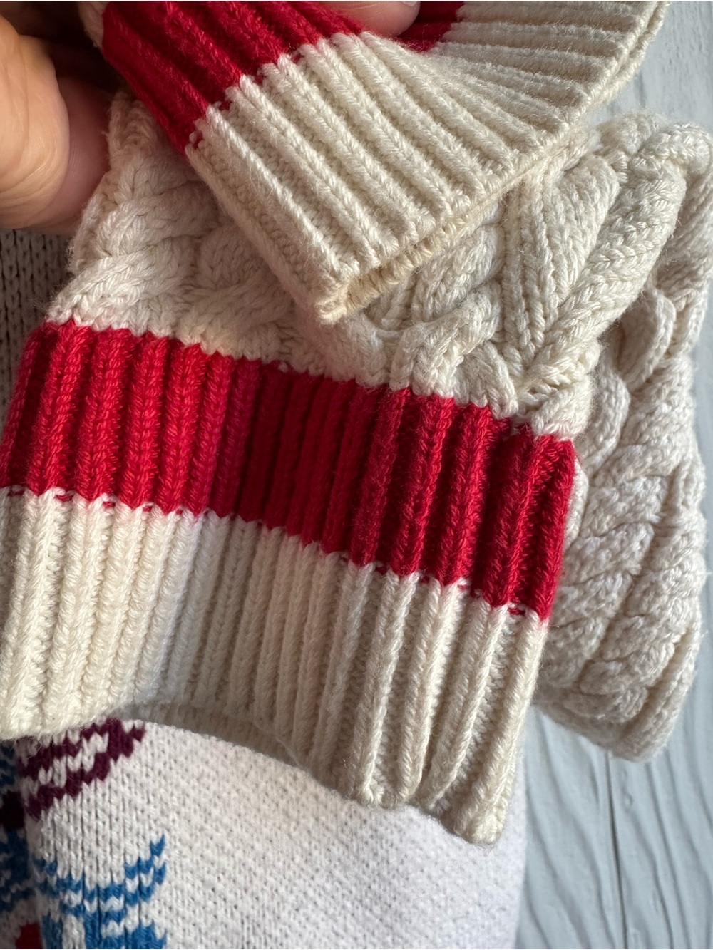 Maeve by Anthropologie Graphic Cable-Knit Sweater Seaside Nantucket Sz:S - Picture 6 of 14